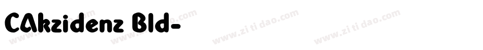 CAkzidenz Bld字体转换
